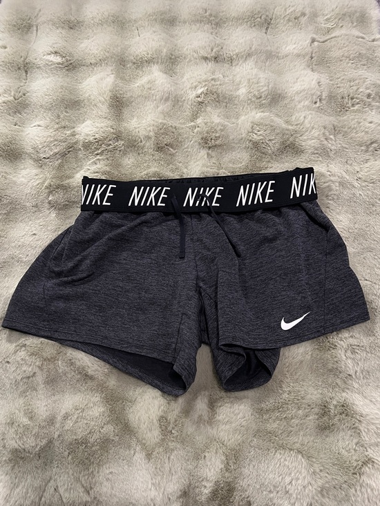 Nike Pants - Nike Women's Dark Heather Gray Athletic Shorts with Logo Waistband